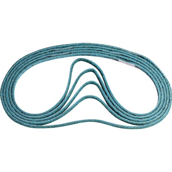 Pferd Sanding Belt, 1/4" W, 24" L, Surface Conditioning, Aluminum Oxide, 240 F Grit, Very Fine, Polivlies 43555 - main